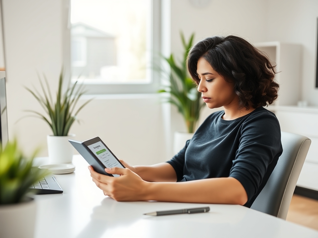 Person filling out emergency loan application on a tablet